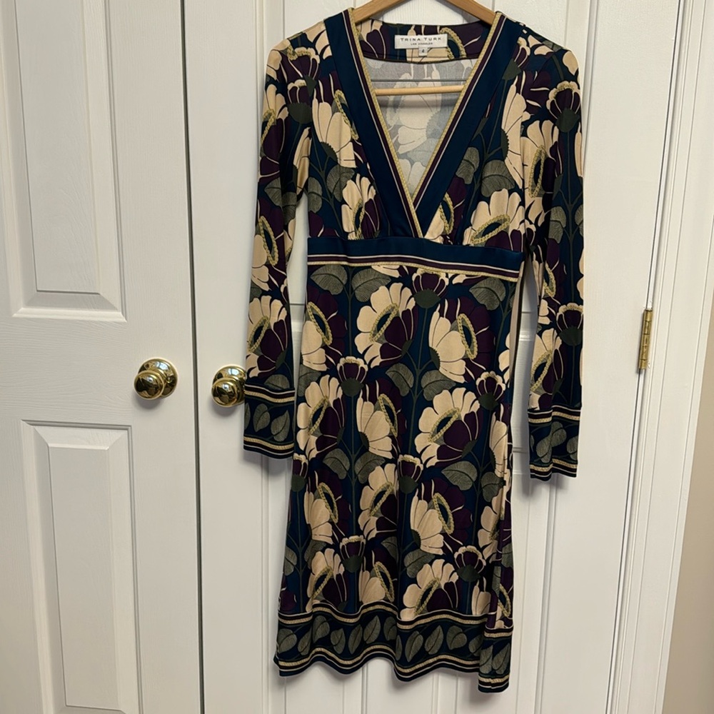 Trina Turk 100% silk dress